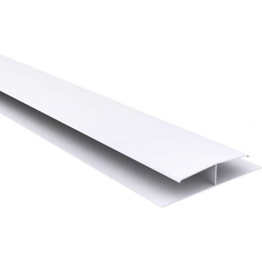 Emenda `H` Para Forro De Pvc Classic Interno 6 Metros Branco Fortlev - Imagem principal - 0df7d3ae-fecd-44c2-b1f4-6b1e85bc65e4